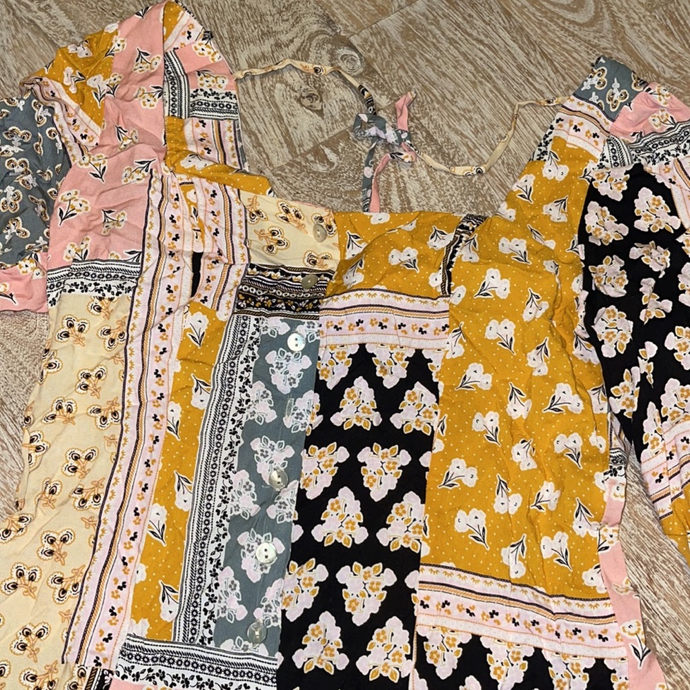 Light Patchwork Romper - image 6